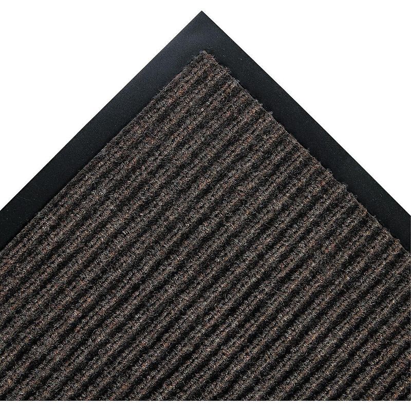 3'x5' Rectangle Solid Floor Mat Brown - Crown