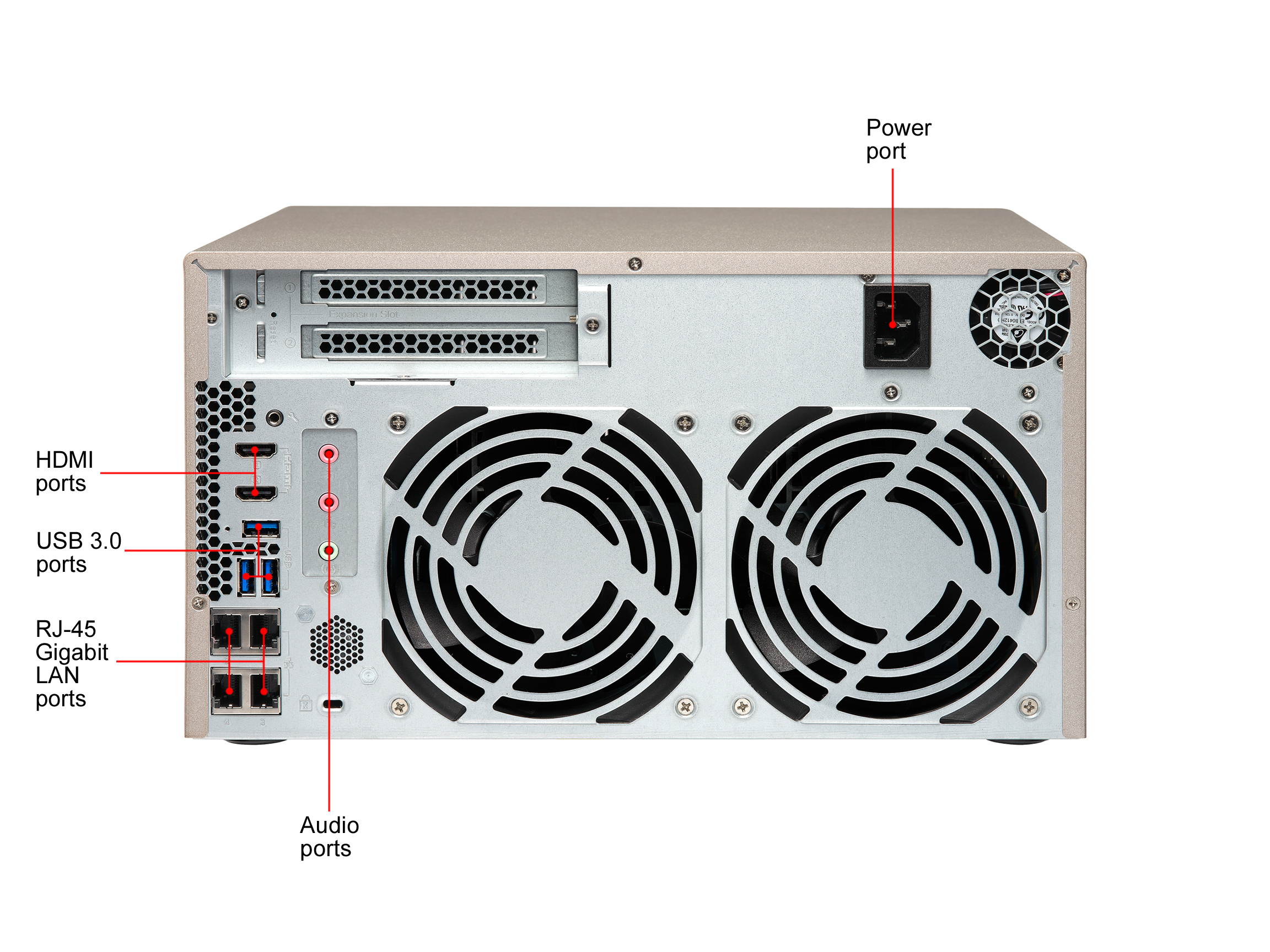 Qnap 8-bay NAS/iSCSI IP-SAN, AMD R series Quad-core 2.1GHz, 8GB RAM, 10G-ready (TVS-873e-8G-US)