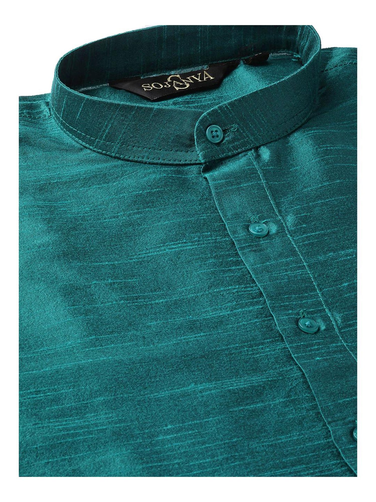 Sojanya Teal Green & Peach Printed Suit