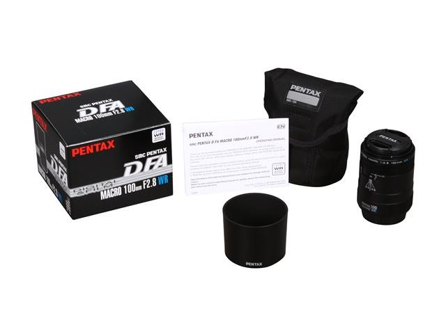 PENTAX 21910 smc PENTAX D FA MACRO 100mm f/2.8 WR Lens Black