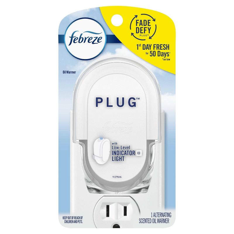 Febreze Odor-Eliminating Fade Defy Plug Air Freshener Warmer Device - 1 Ct