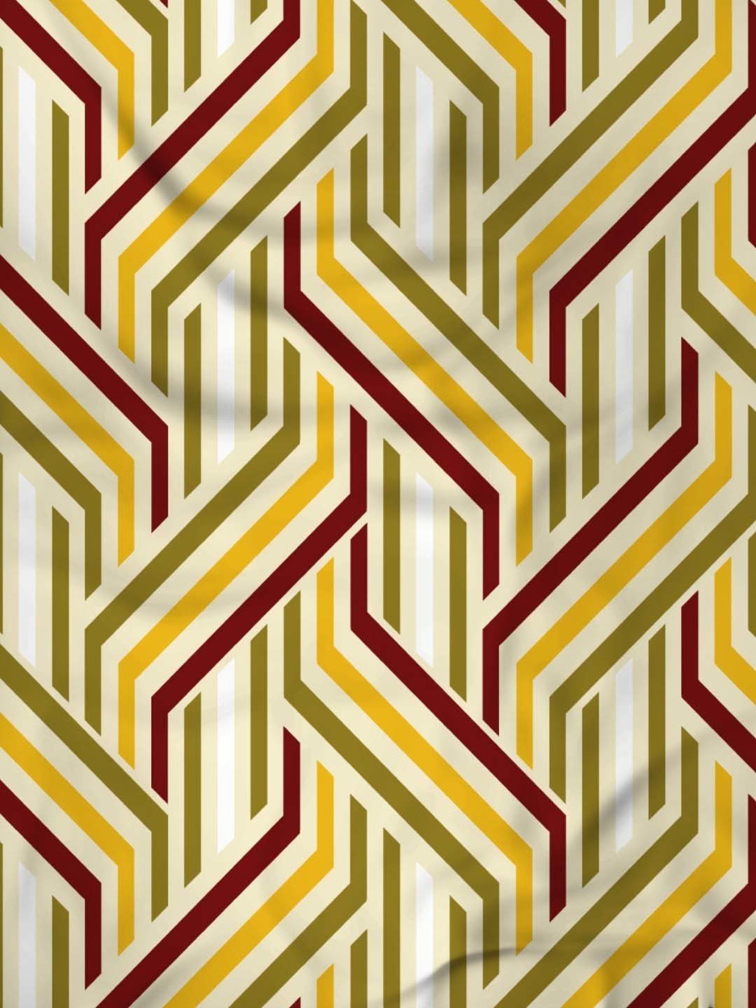 Raymond Home Green & Yellow Cotton 144 TC King Bedsheet with 2 Pillow Covers