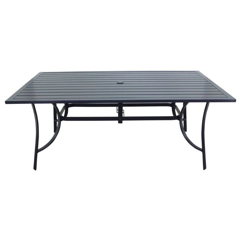 Renaissance Square Outdoor Patio Stacking Table - Gray - Vifah