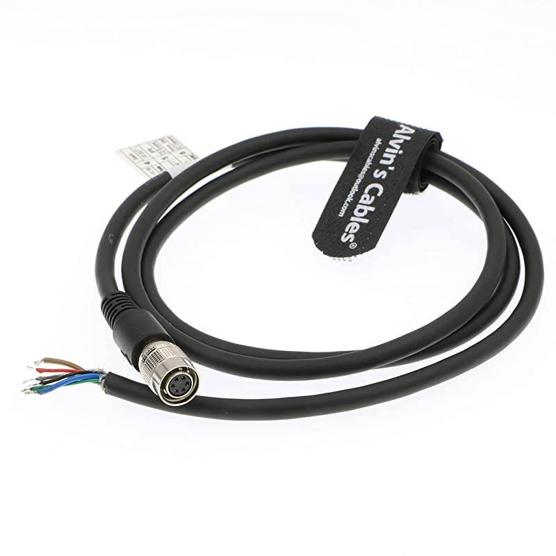 Hirose 6 Pin Twisted Power IO Trigger Cable for Basler GIGE AVT CCD Camera