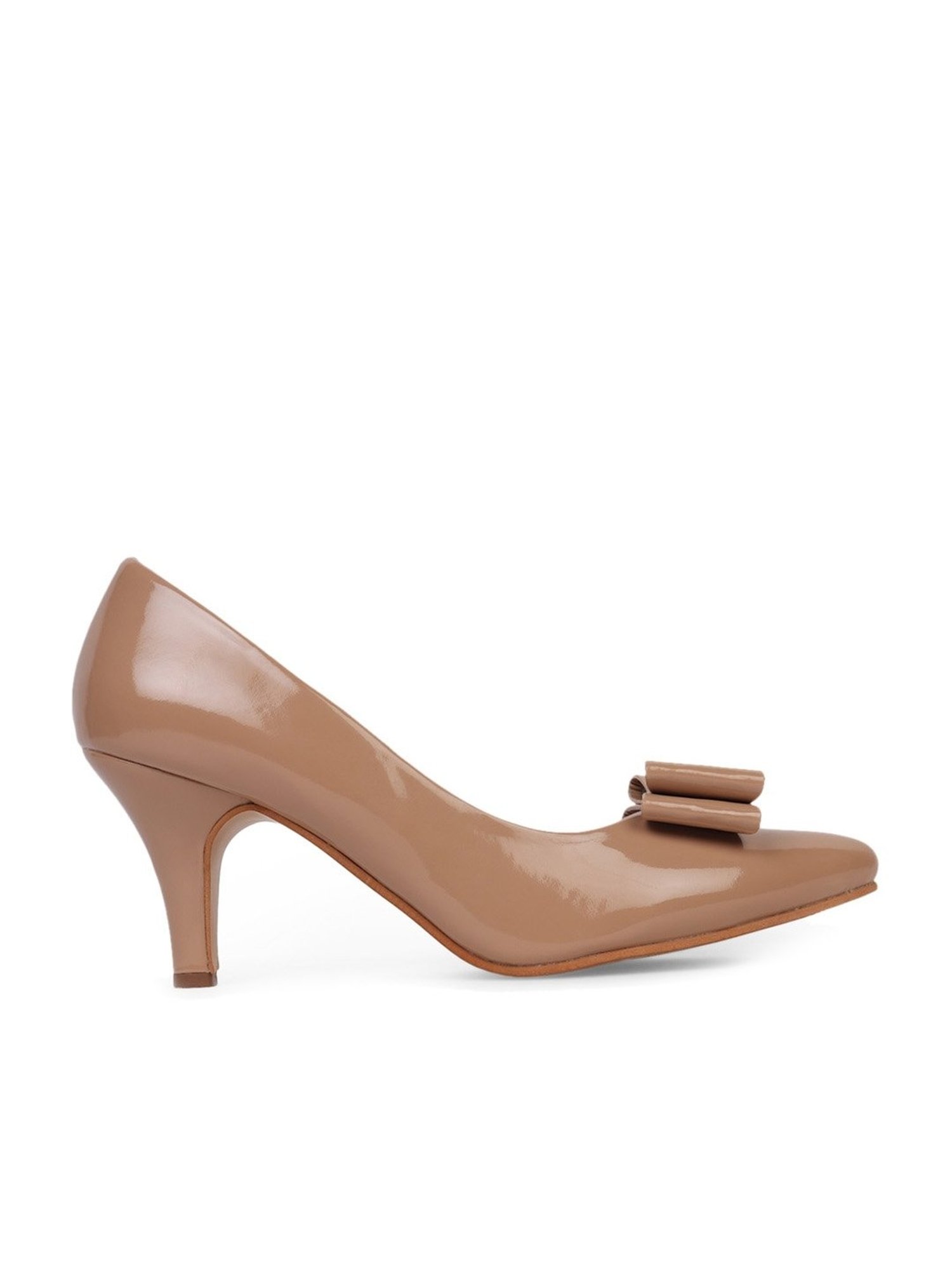 Elle Women's Beige Stiletto Pumps