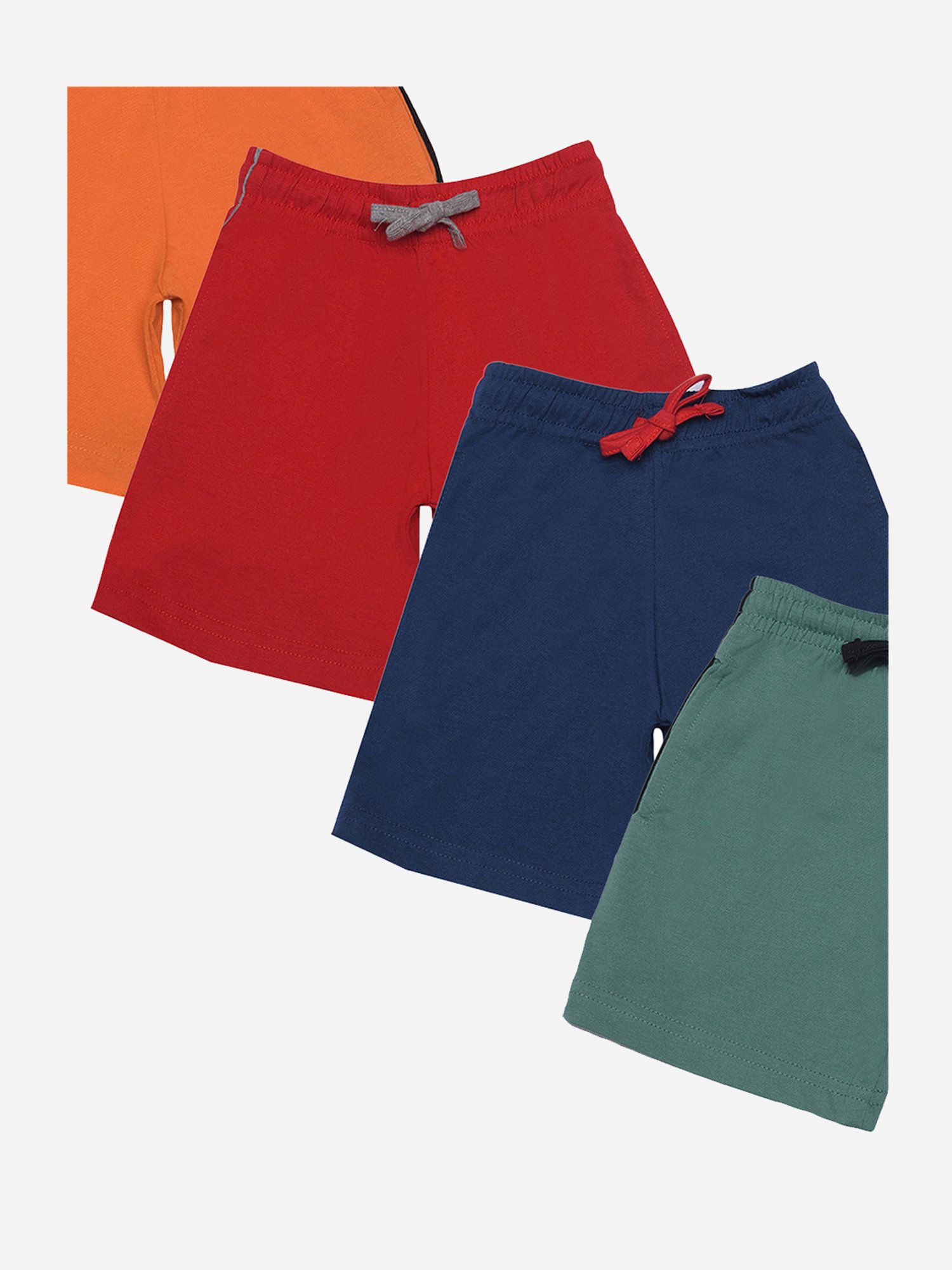 Dollar Boys Assorted Solid Bermuda (Pack Of 4)