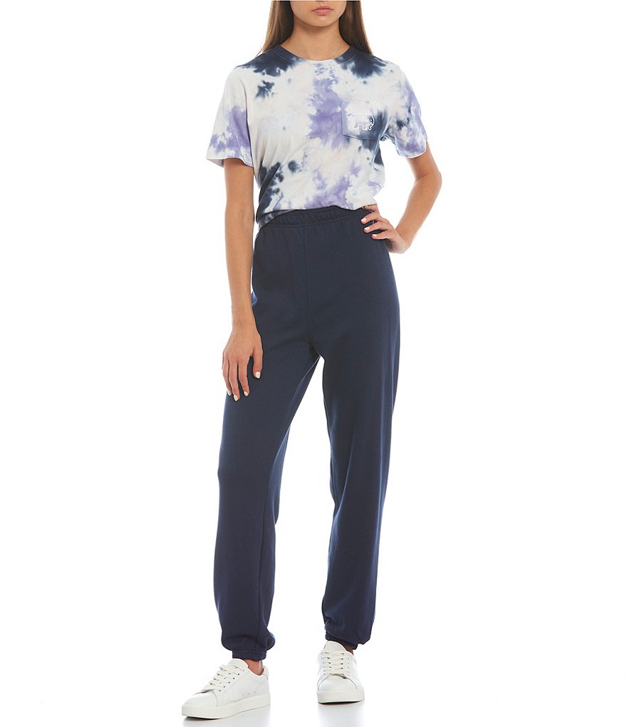 Ivory Ella Short-Sleeve Tie-Dye Graphic Tee