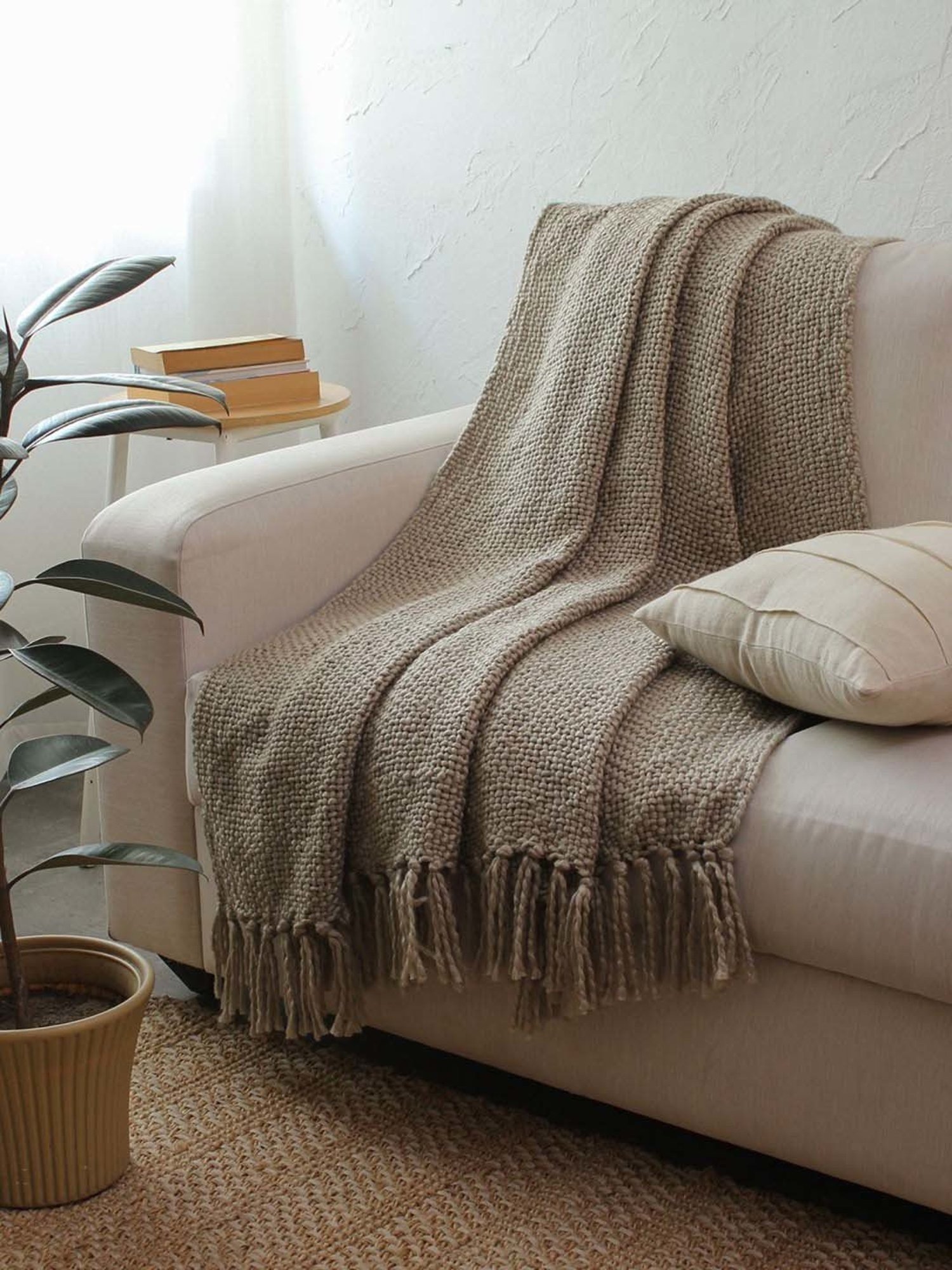 House This Grey Acrylic Throw