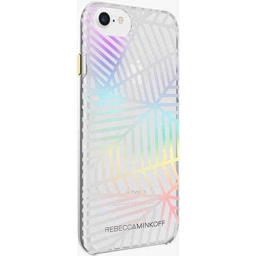 Rebecca Minkoff Sheer Case for Apple iPhone 8/7 - Geometric Wall Clear/Holographic Foil