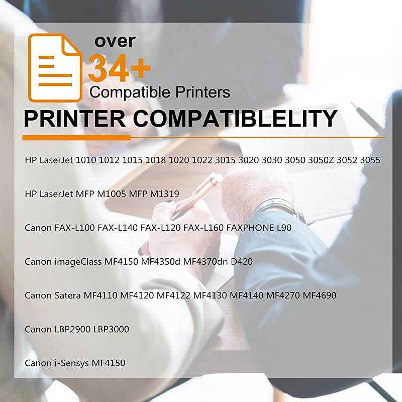 2 PK Toner Cartridge Replacement Compatible for HP 12A Q2612A Black Laserjet 1010 1012 1018 1020 Printer