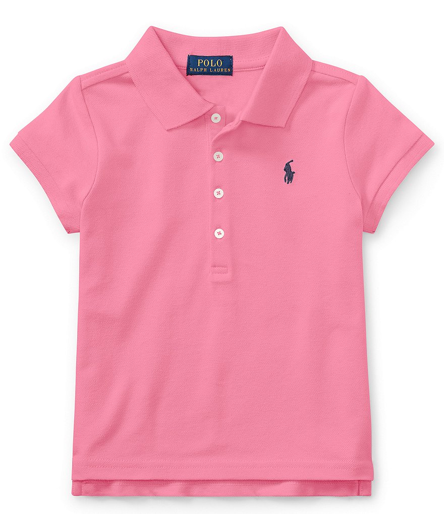 Polo Ralph Lauren Childrenswear Little Girls 2T-6X Mesh Polo Shirt