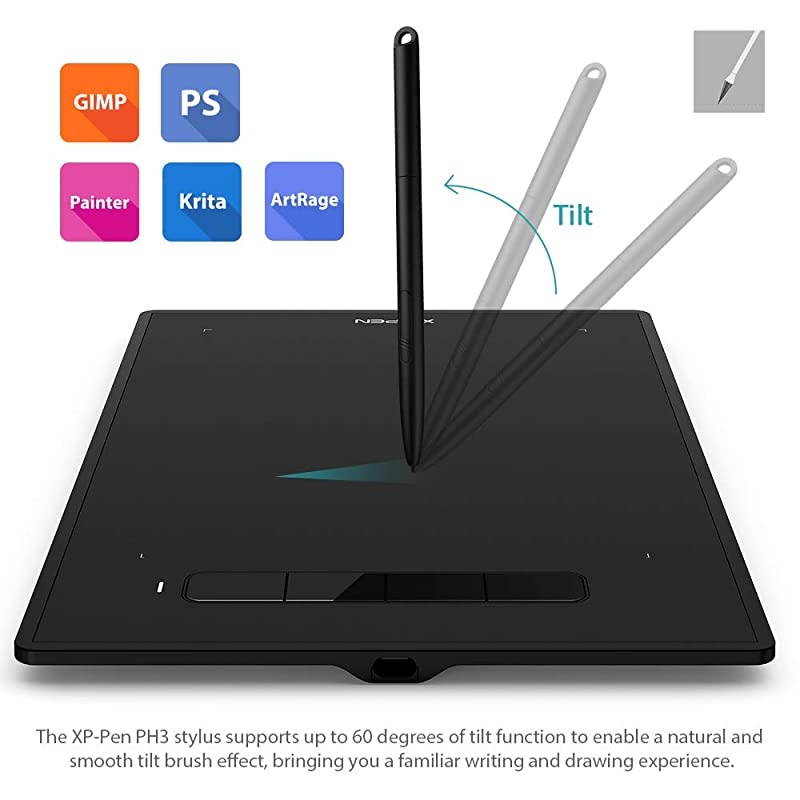 Star G960S Graphics Drawing Tablet 9 x 6 inch with 8192 Levels Pressure Sensitivity Tilt Support Passive Pen 4 Shortcut Keys