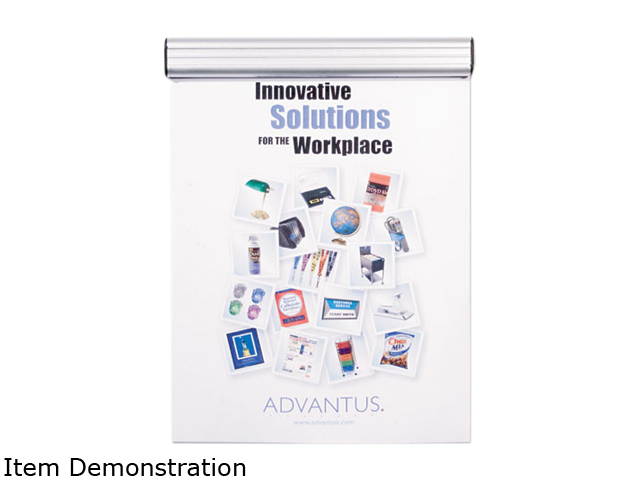 Advantus 1500 Grip-A-Strip Display Rail, 9 x 1 1/2, Aluminum Finish