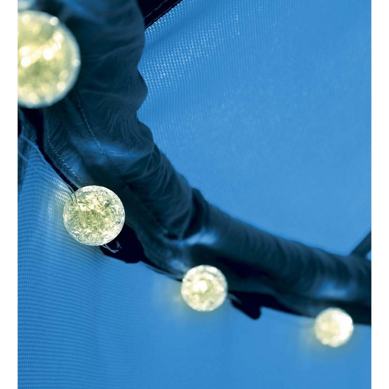 HearthSong Extra Large Nylon Family HugglePod HangOut Hanging Tent with Quilted Floor Mat and LED Lights