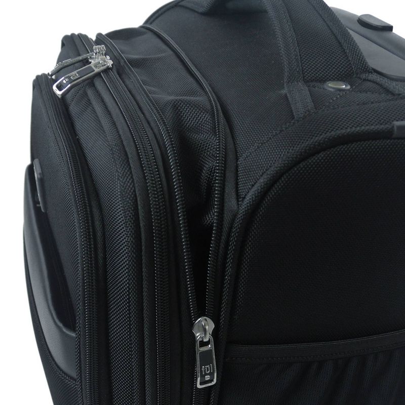 FUL Mission 18" Softside Underseat Carry On Suitcase - Black