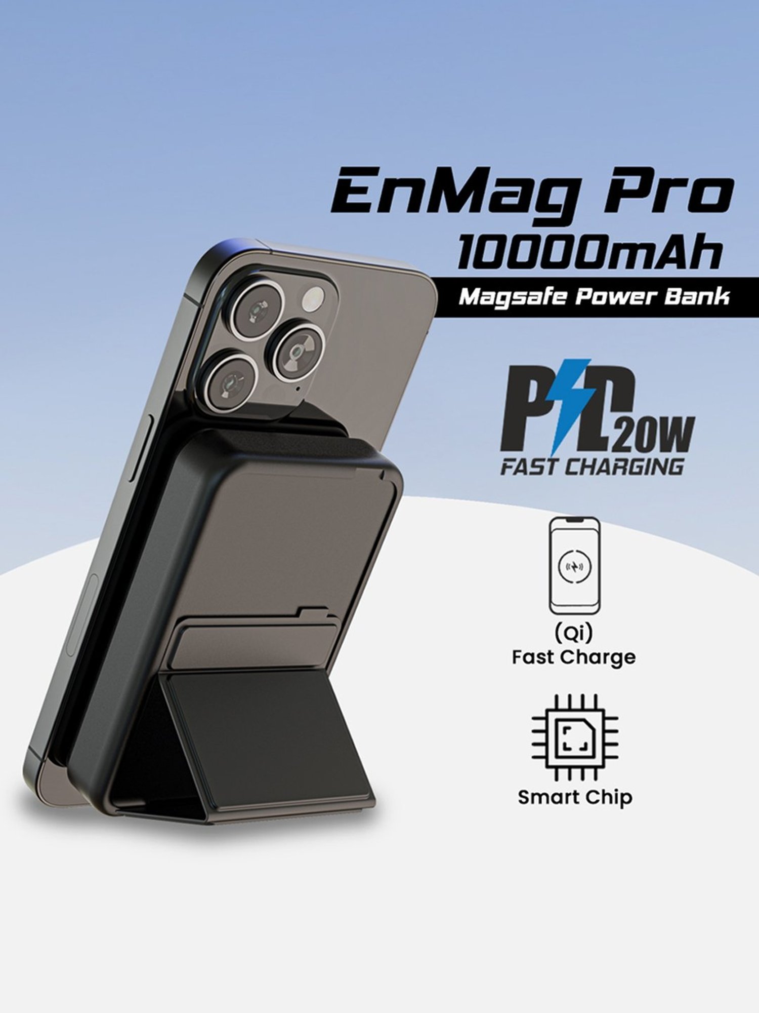 EVM Enmag Pro 10000 mAh Power Bank (Black)