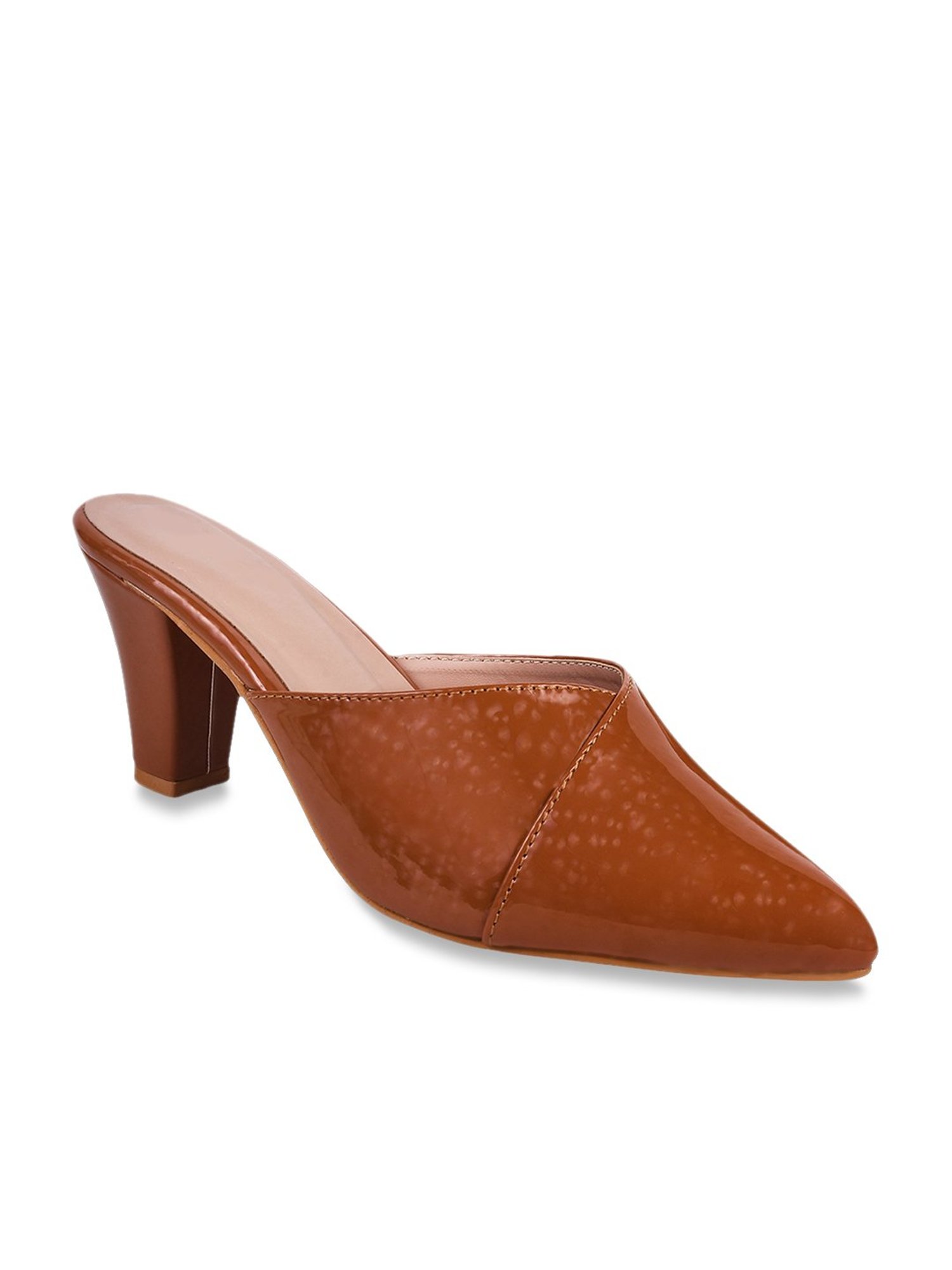 The White Pole Women's Brown Mule Shoes