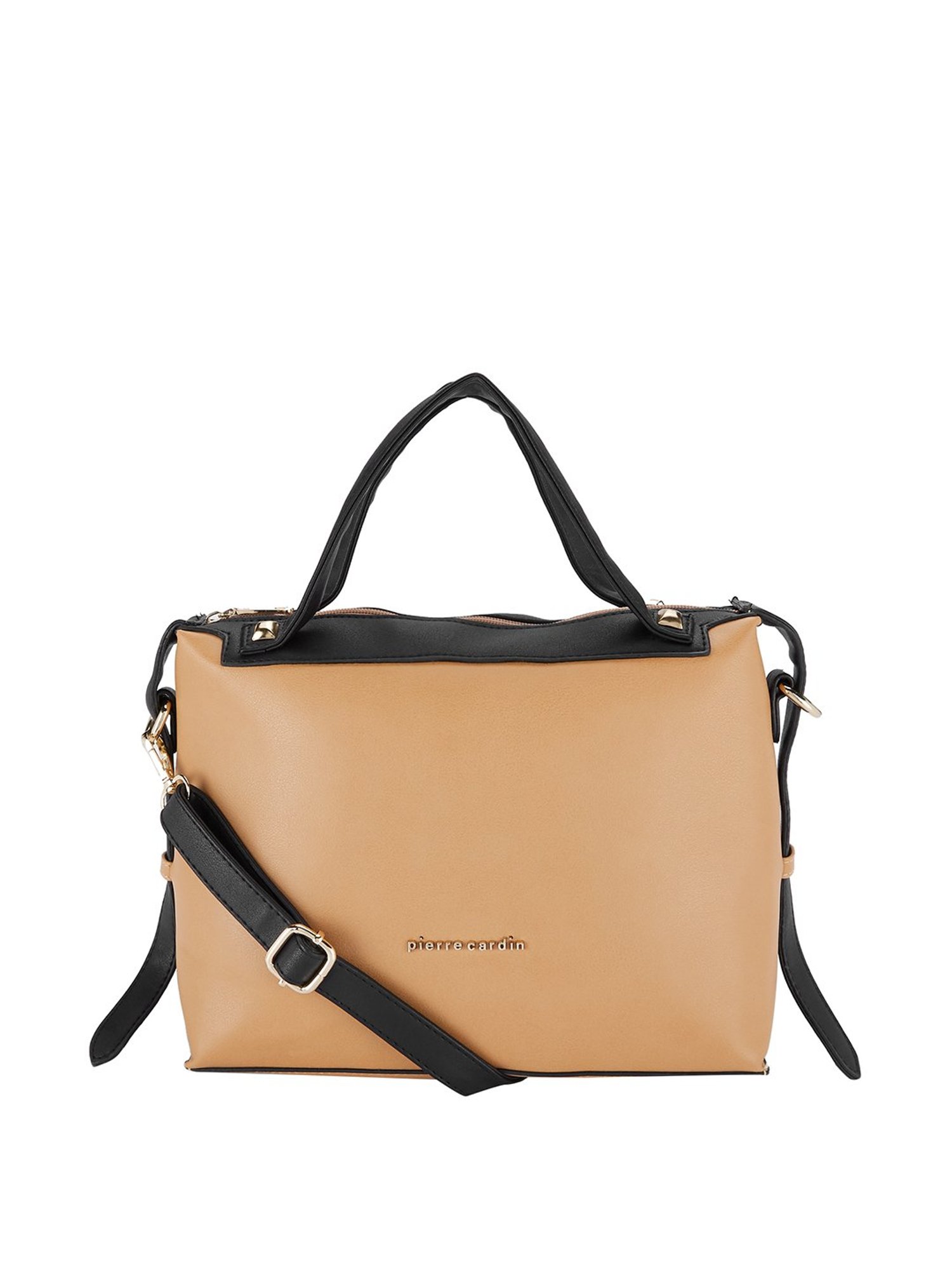 Pierre Cardin Tan Solid Medium Handbag