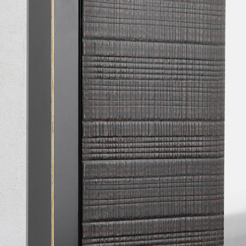 29.5" x 41.5" Rustic Frame Mirror Brown - Head West