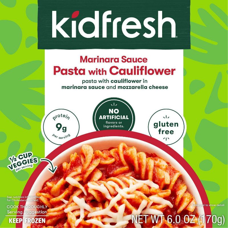 Kidfresh Frozen Cauliflower Pasta and Marinara - 6oz