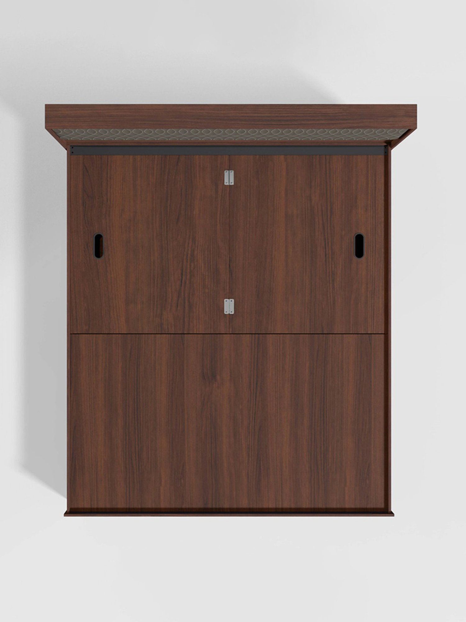 Godrej Interio Eden V2 Walnut Engineered Wood Queen Bed