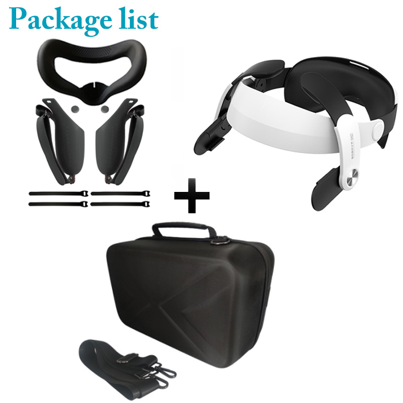BOBOVR M2 Strap For Oculus Quest 2 Halo Strap Protective Case Soft Silicone Handle Grip Cover Set For Oculus Quest2 Accessoires