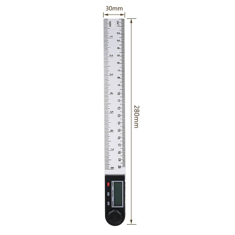 Angle Ruler 360&deg; Electronic Goniometer Protractor Measuring Tool with Hold and Zeroing Function