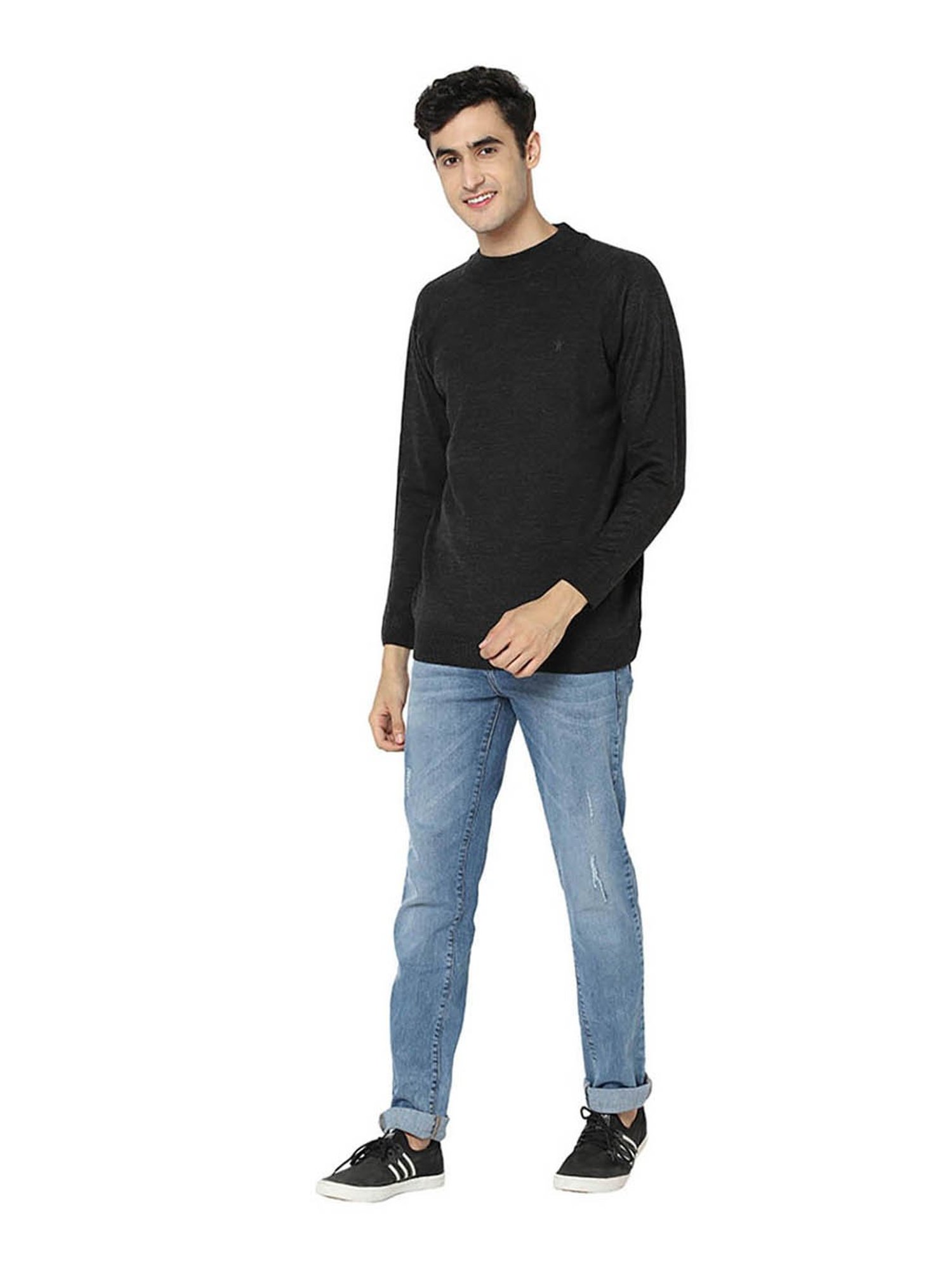 Venitian- Forbidden Clothing Black Regular Fit Sweater