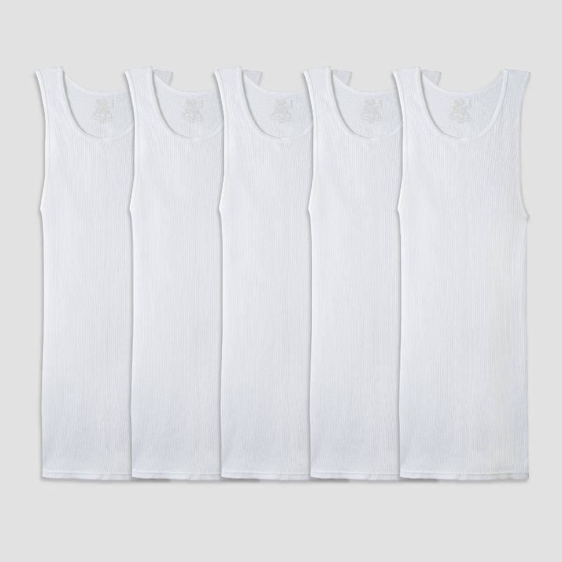 Fruit of the Loom Men's 6pk A-Shirt -White