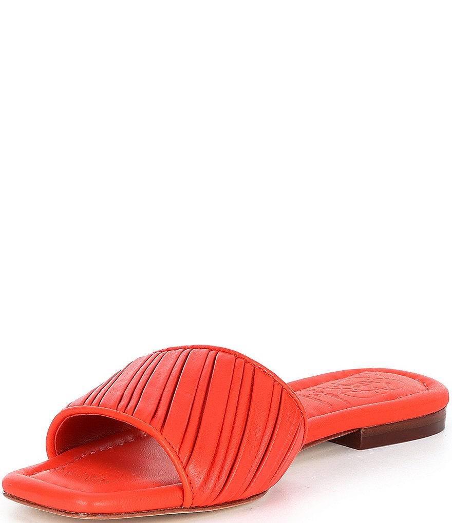 Antonio Melani x Kimberly Whitman Magnolia Pleated Leather Dress Flats