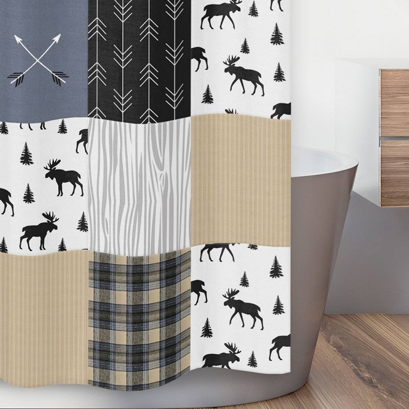 Rustic Shower Curtain Blue - Sweet Jojo Designs