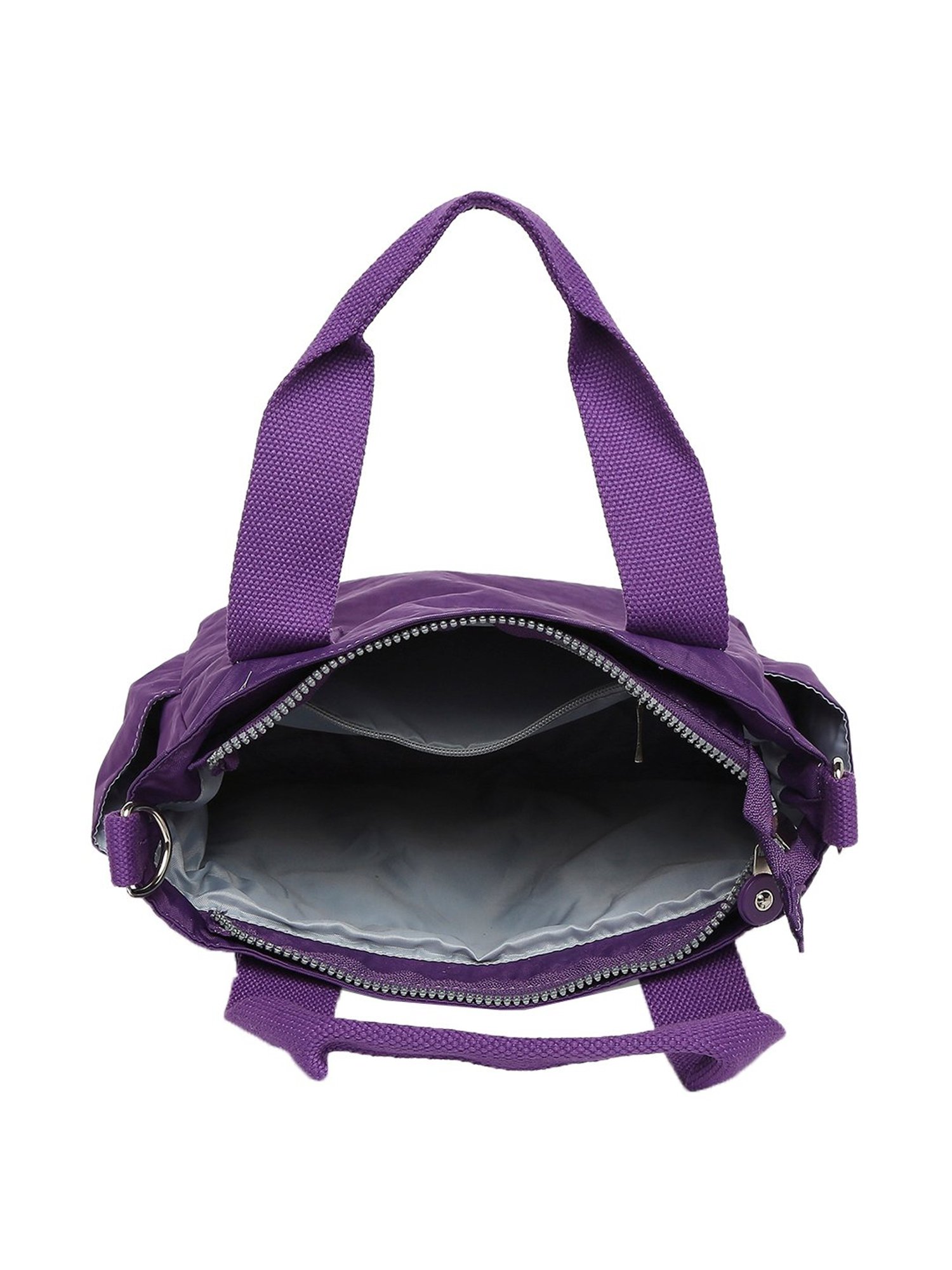 Baomi Purple Solid Medium Handbag