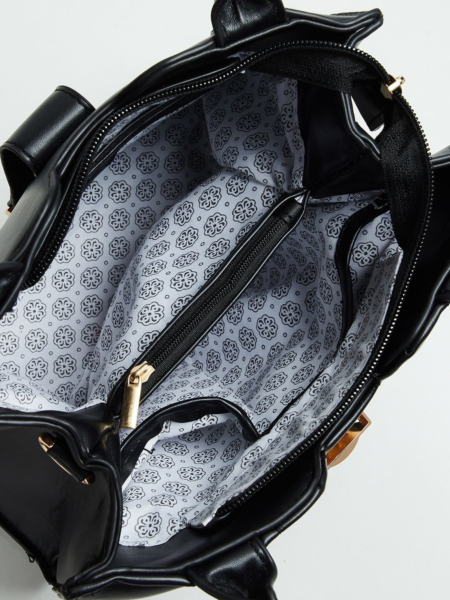 Code by Lifestyle Black Handbag