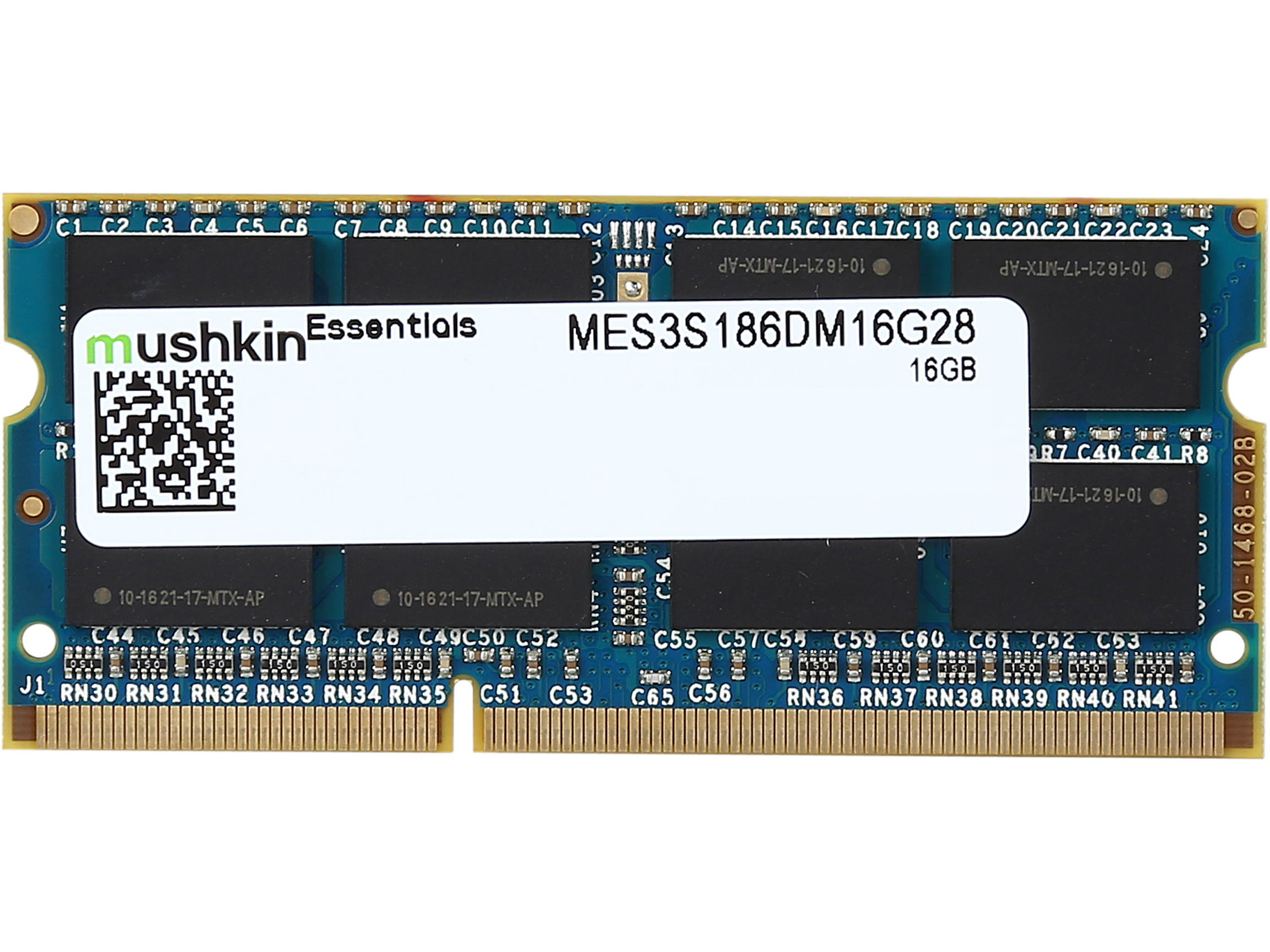 Mushkin Enhanced Essentials 32GB (2 x 16GB) 204-Pin DDR3 SO-DIMM DDR3L 1866 (PC3L 14900) Laptop Memory Model MES3S186DM16G28X2
