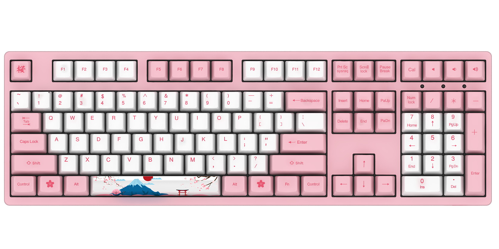 Akko 3108V2 Sailor Moon Gaming Mechanical Keyboard Pink Switch Double Shot Dye Sub PBT Keycaps NKRO Detachable USB Type-C Pink Cat Paw