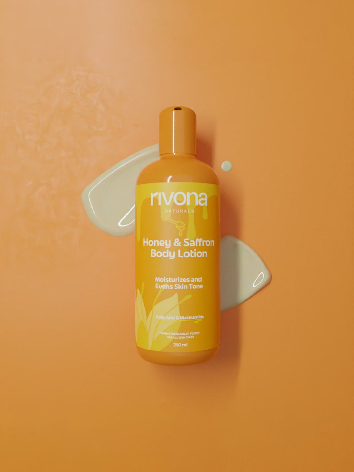 Rivona Naturals Honey & Saffron Body Lotion - 250 ml