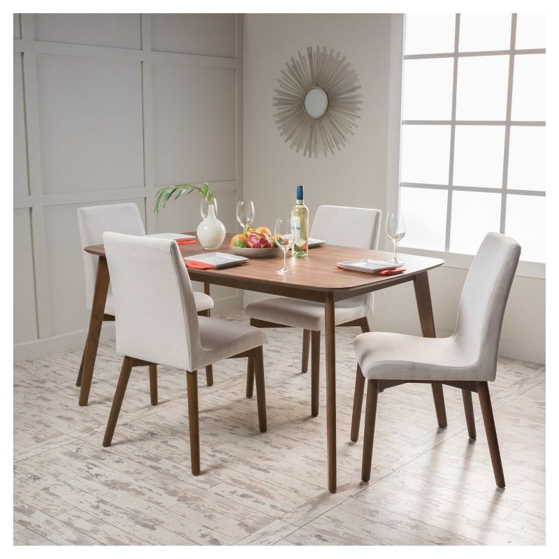 5pc Coya Rustic Bar Height Dining Set Natural - HOMES: Inside + Out