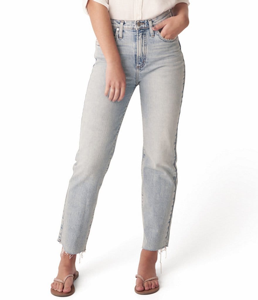 Celebrity Pink Shadow Knee Mid Rise Straight Jeans