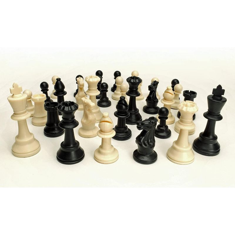 WE Games Tournament Chess Pack - Staunton Pieces with Green Board and Green Tote