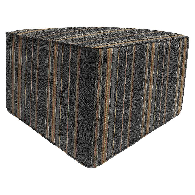 Jordan Patio Ottoman - Brown/Gray