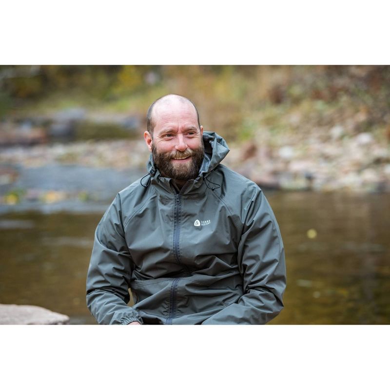 Sierra Designs Adult Packable Rain Jacket Gray - XL/XXL