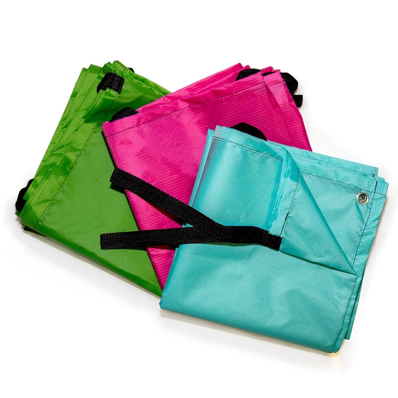 JumpOff Jo Build Me Blanket Fort, Configurable Play Tent Kit, 3 Ripstop Blankets, Beanbags & Drawstring Backpack