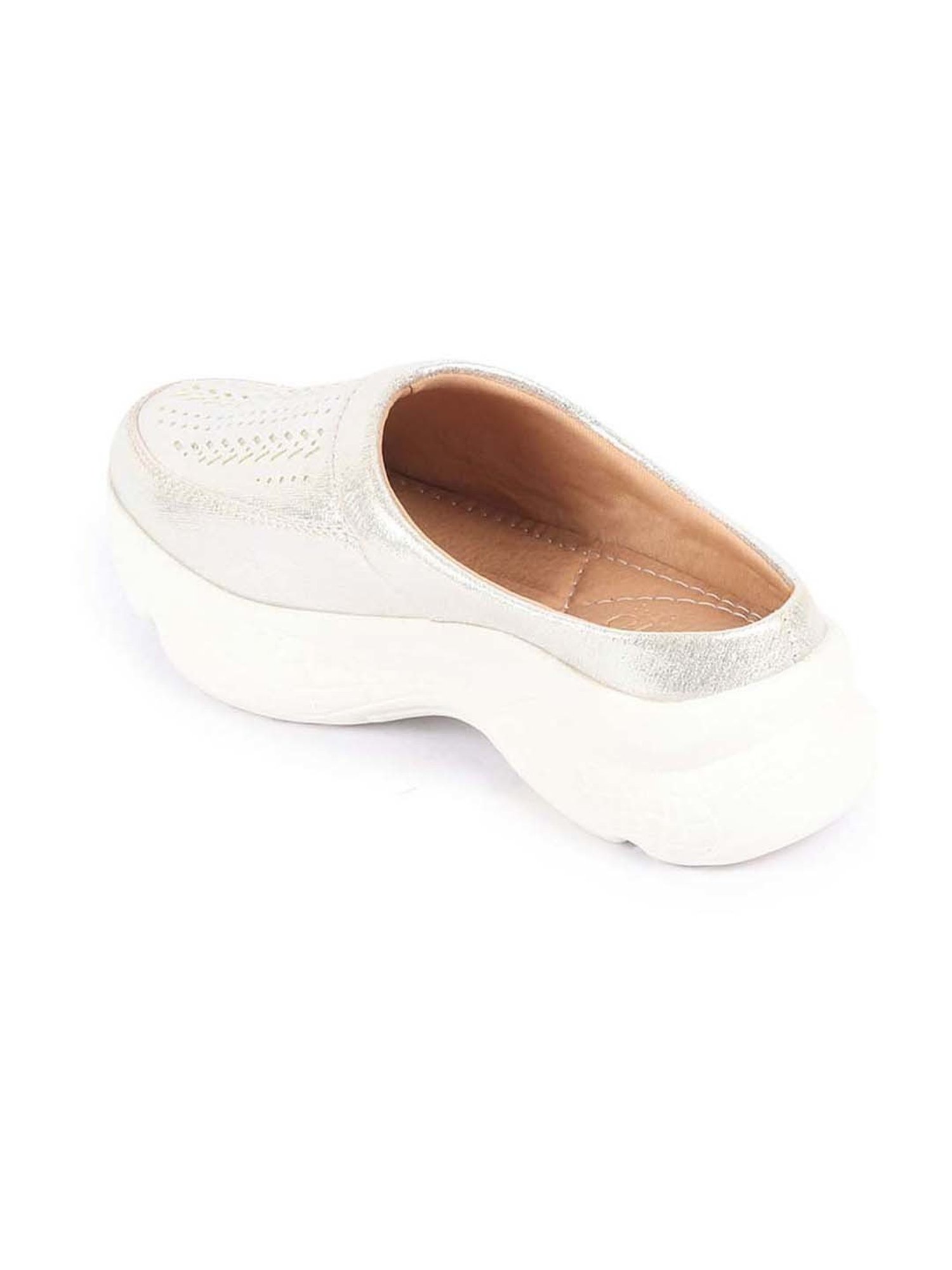 Fausto Women's Silver Mule Shoes