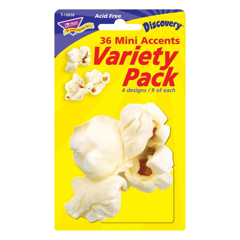 6pk 36 per Pack Popcorn Mini Accents Variety Pack - TREND