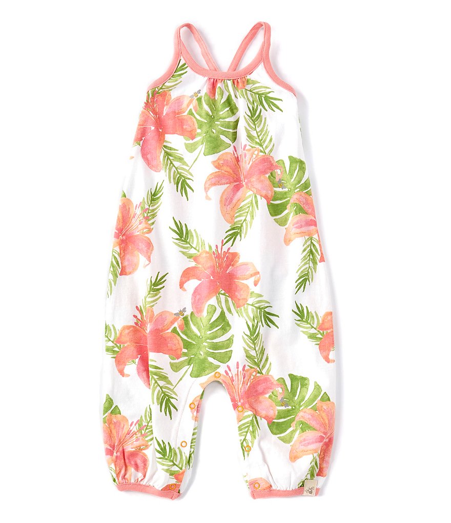 Burt's Bees Baby Newborn-9 Months Long-Sleeve Turkey Trot Footed Coverall