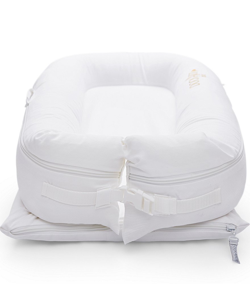 DockATot 0-8 Months Pristine White Deluxe Dock Cover, Stage 1