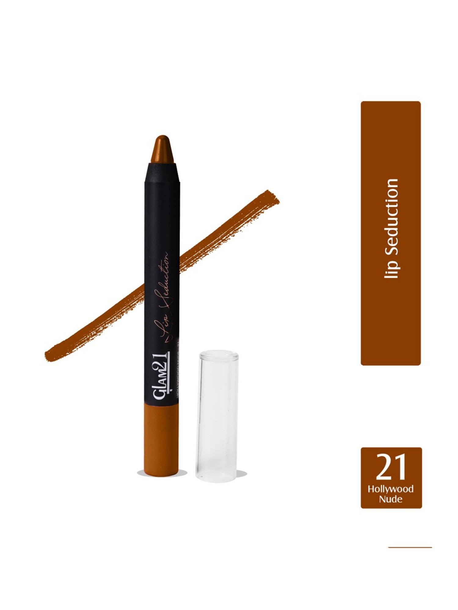 Glam21 Lip Seduction Crayon Lipstick 21 Hollywood Nude - 2.8 gm