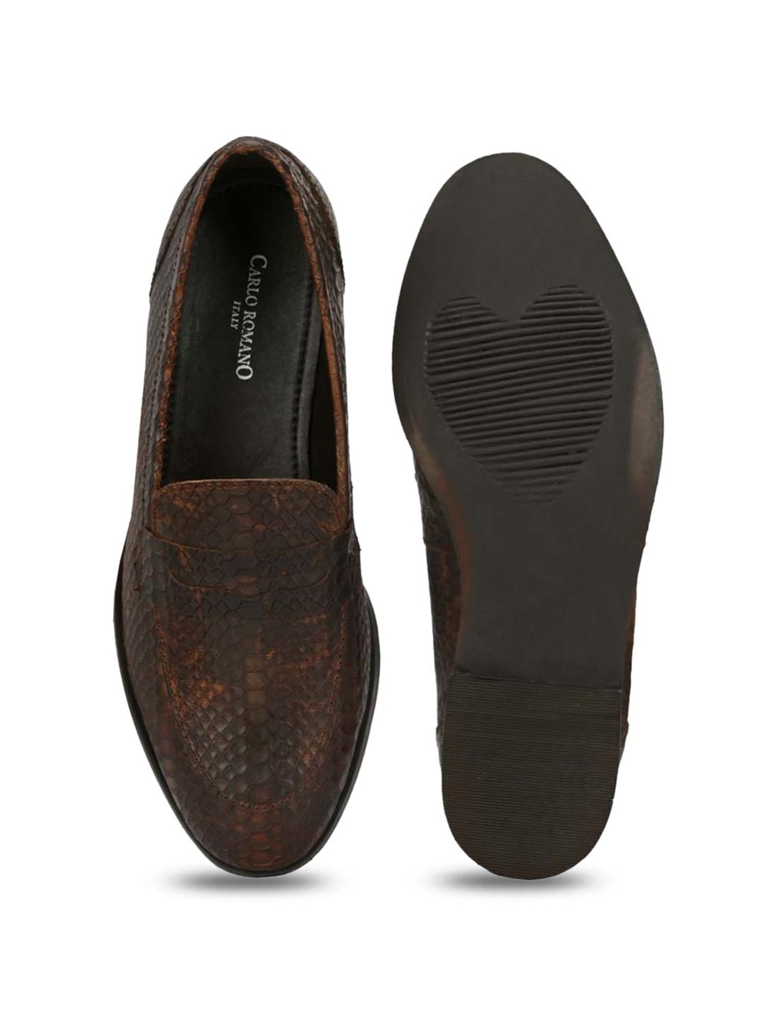 Carlo Romano Women's Dark Brown Formal Loafers