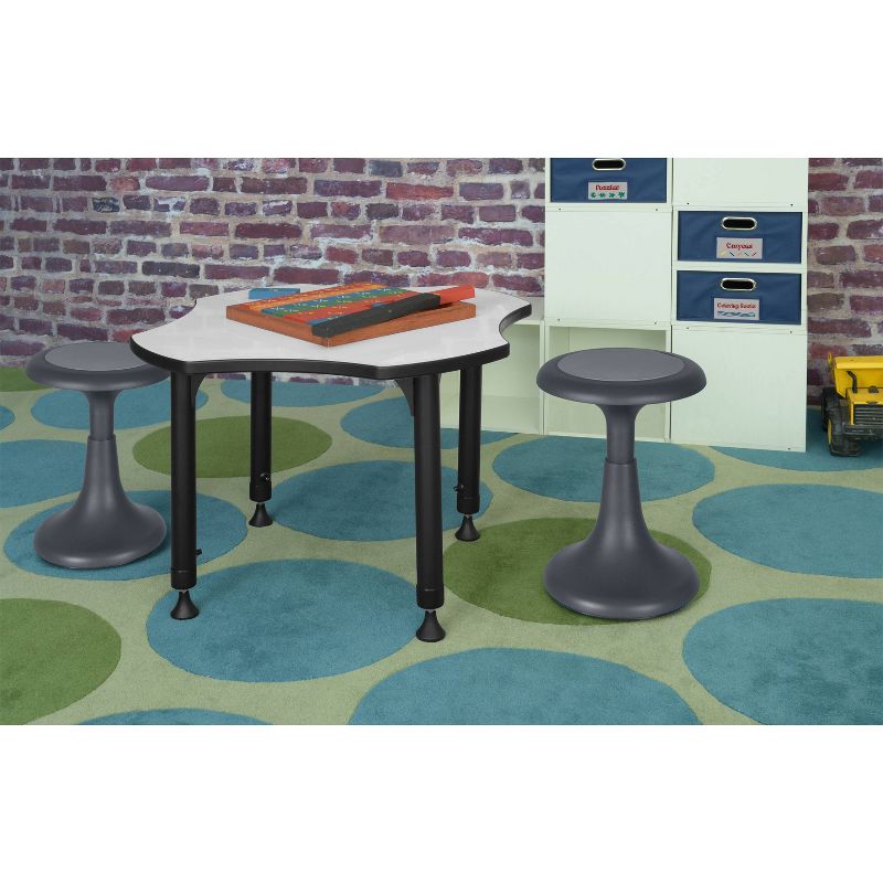 17" Glow Wobble Stool Gray - Regency