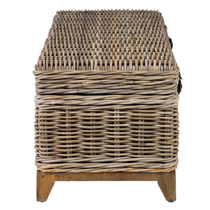 Kai Rattan Coffee Table Gray - East At Main